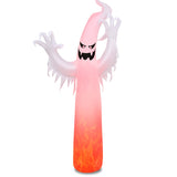 12 ft Giant Halloween Ghost Inflatable with LED Flame Lights