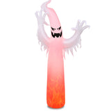 12 ft Giant Halloween Ghost Inflatable with LED Flame Lights