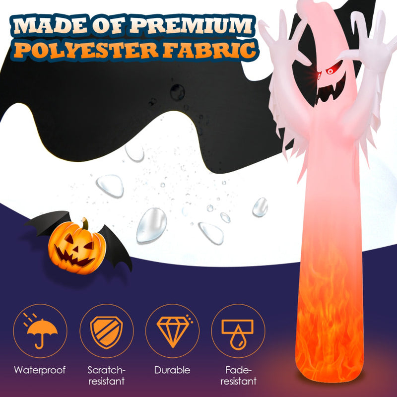12 Feet Halloween Inflatable Decoration with Built-In LED Lights
